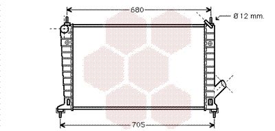 VAN WEZEL Jäähdytin,moottorin jäähdytys 47002035